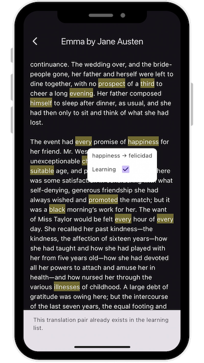 TransLearn app Books reading